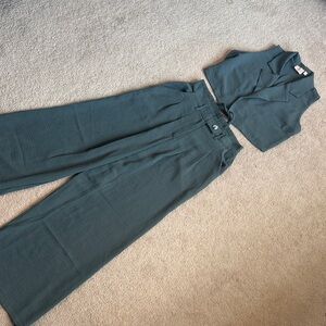 Elegant Teal Women's Matching Set